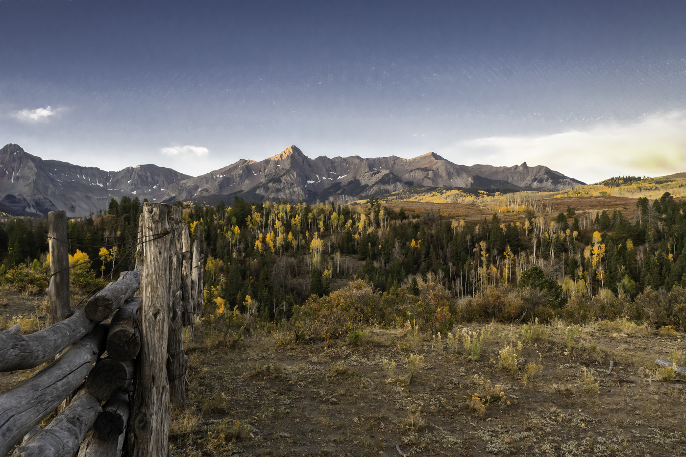 The Log Fence Above the Valley