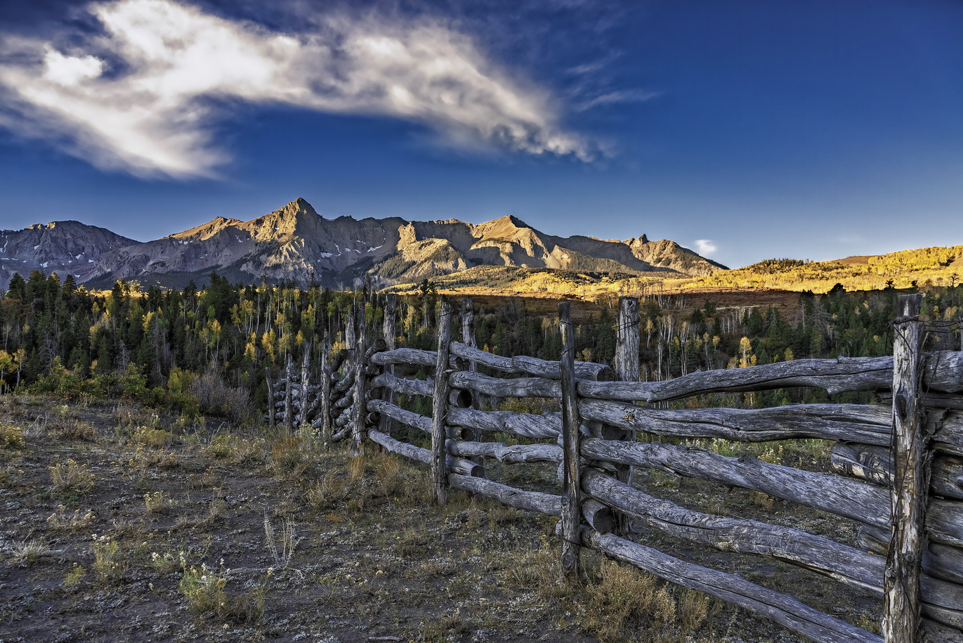 A Fence Across the Foreground