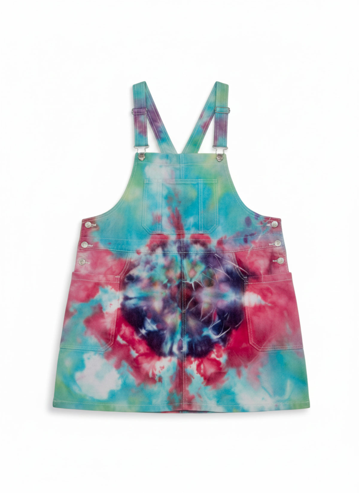 Borealis Blossom — one-of-a-kind hand-dyed apparel by Bitter Buffalo Art, Breckenridge, Colorado.