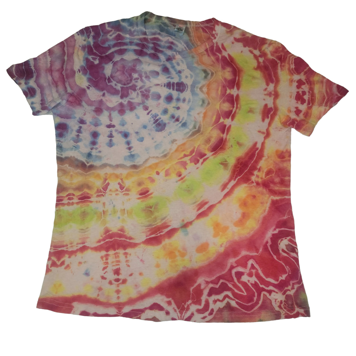 Sunset Geode — one-of-a-kind hand-dyed apparel by Bitter Buffalo Art, Breckenridge, Colorado.