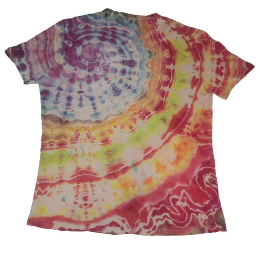 Sunset Geode — one-of-a-kind hand-dyed apparel by Bitter Buffalo Art, Breckenridge, Colorado.