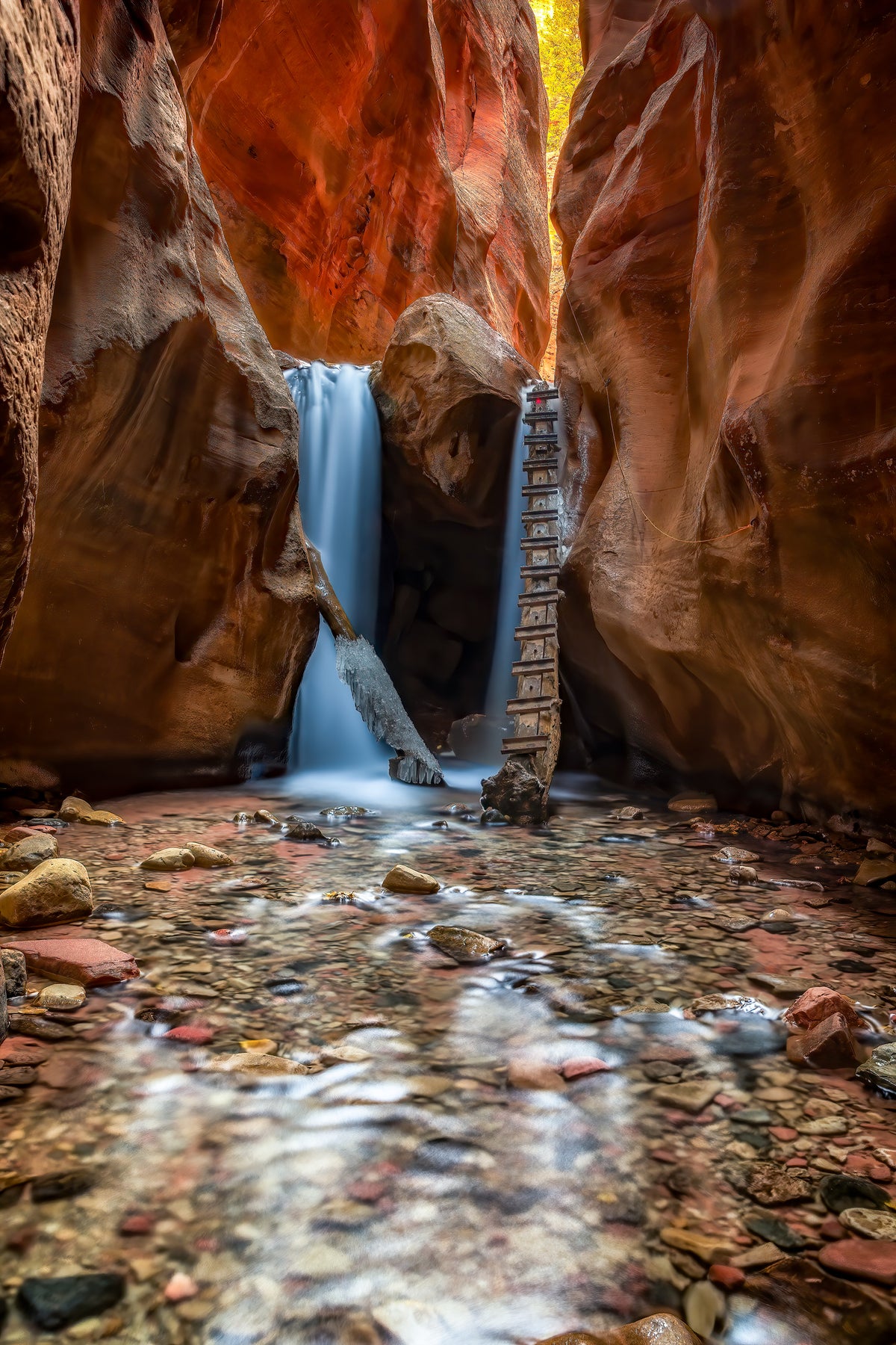 Kanarra Falls fine art photography print by Bitter Buffalo Art, Colorado.