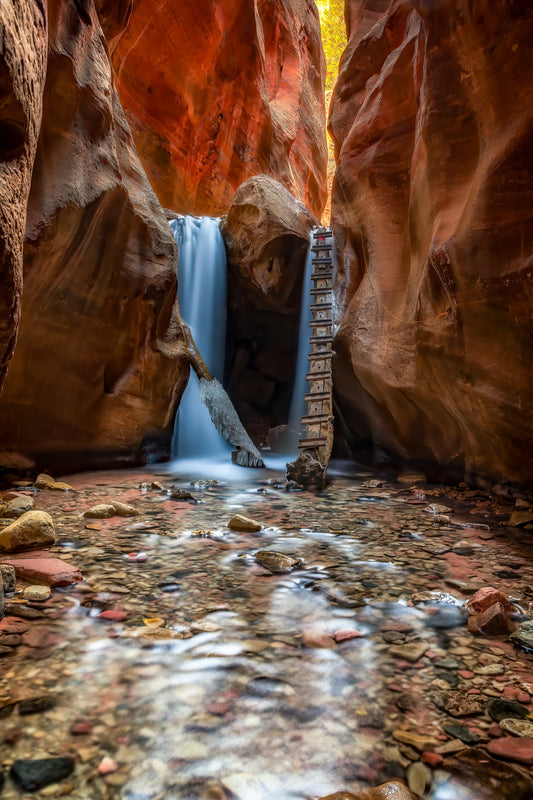 Kanarra Falls fine art photography print by Bitter Buffalo Art, Colorado.