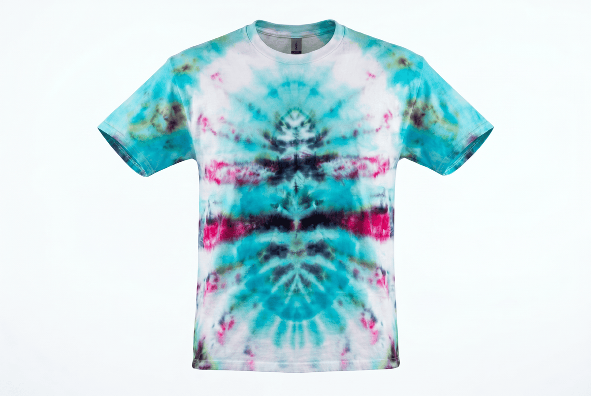 Large Alpine Dream T-Shirt — one-of-a-kind hand-dyed apparel by Bitter Buffalo Art, Breckenridge, Colorado.